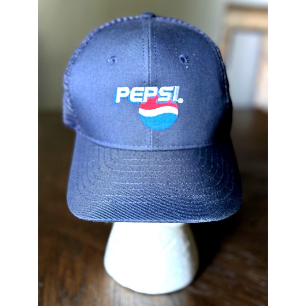 Vintage Pepsi Trucker Mesh ‎ Hat By Riverside Made USA snapback